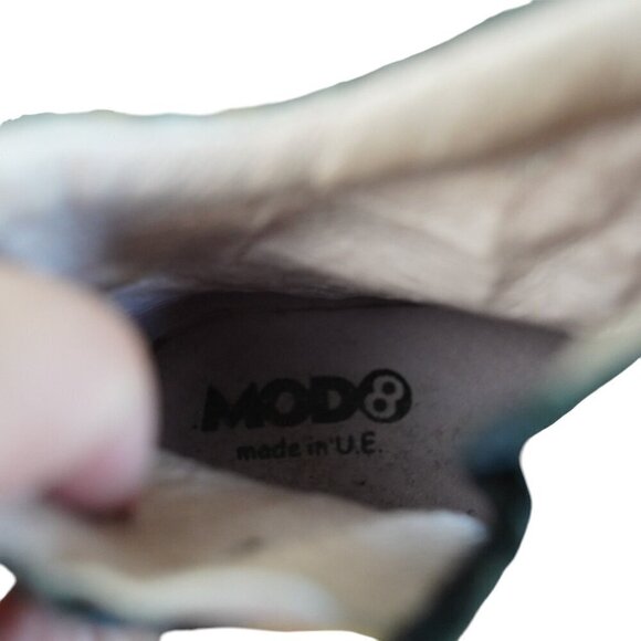 Mod8 Girls Leather Flower Black Boots Size 24/‎ 8.5 - Picture 7 of 8